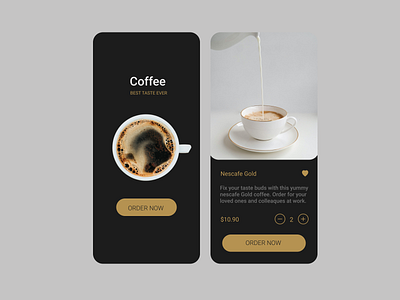 Coffee mobile app UI by Emmanuel Omasirichi on Dribbble