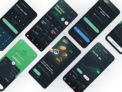 Crypto Trading App app crypto design mobile design trading app ui ux