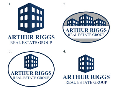 Arthur Riggs Logo Options building graphic design lofts logo options