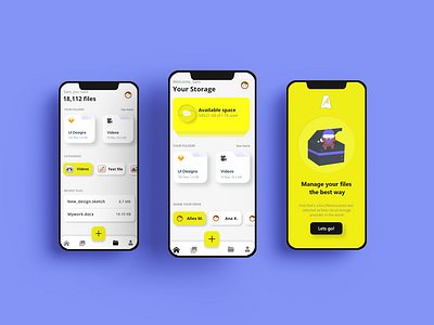 File Manager App UI design