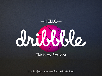 Hello dribbble first shot