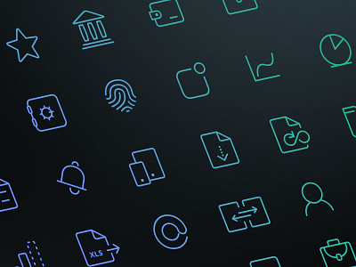 Bankin - Line icons set