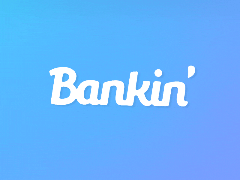 Bankin - Logo sting animation intro logo motion