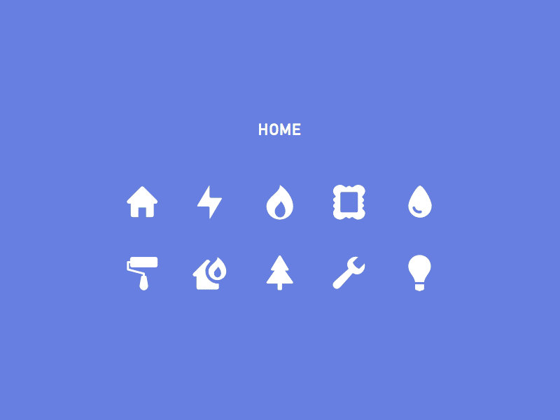 Bankin - Icons set app bank business categories set colors expenses food home icon kit money