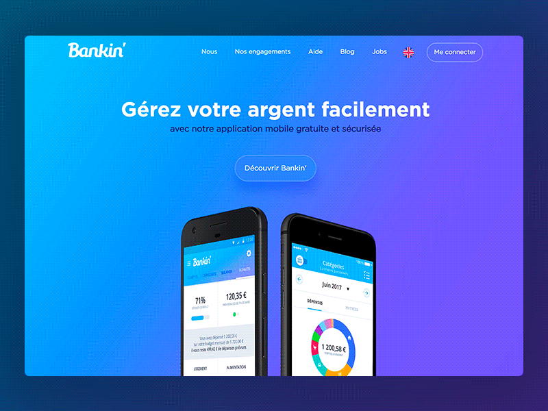 New Bankin.com! animations redesign responsive website