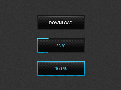 Download Button Concept blue button download loading