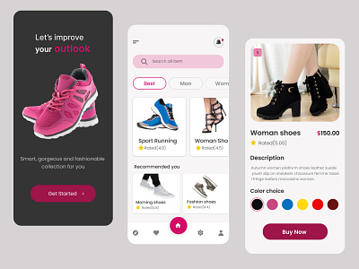 Shoes E-commerce App app design collection e commerce e commerce app fashion fashion app fashion brand flutter minimal mobile ui design online shopping online store shoes shoes app shop app shopify shopping shopping app ui design ui ux design