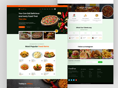 Food Delivery Landing Page