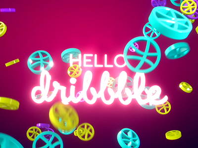 Hello Dribbble! animated animation hello hello dribble hellodribbble motion