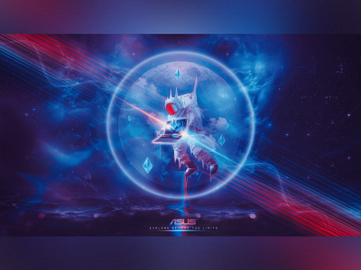 BEYOND ASUS SPACE 3d album cover art asus cyberpunk design future graphic design illustration itunes modern