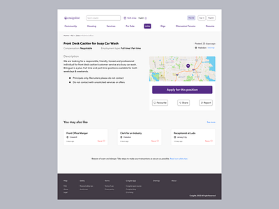 Craigslist job description redesign design product design ui ux