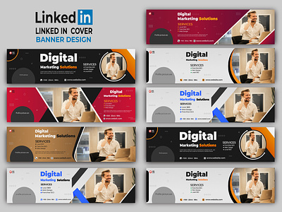 Linkedin Cover Design or Web Banner template