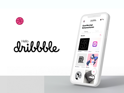 Hello, Dribbble! behance branding concept design dribbble graphic design ios iphone logo mobile app mobile app ui mobile application product design ui uiux