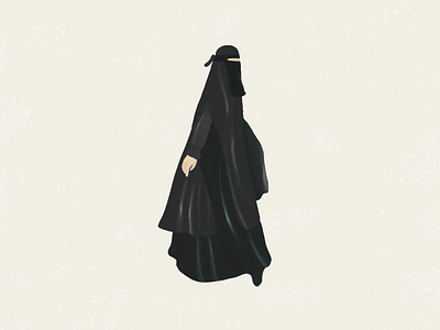 women with niqab design faceless faceless art graphic design illustration islam islamic illustration muslimah