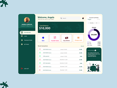 FINTECH DASHBOARD UI