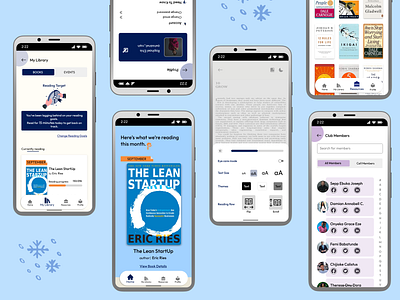 ATHIS Reading Club App & E-reader app design design e reader
