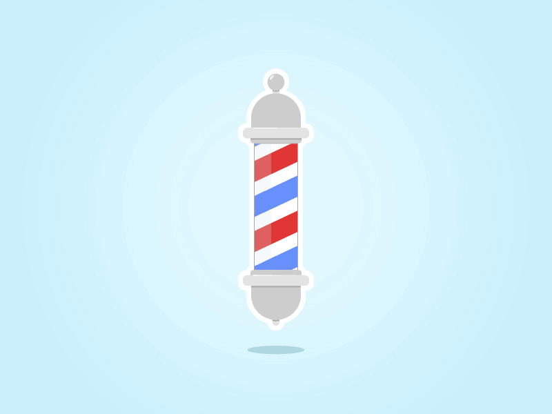 Barbershop Pole (animated) by Grizzly on Dribbble