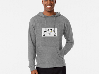 lightweight hoodie with let's crypto design