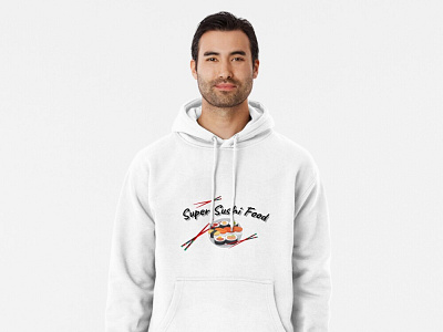 Super sushi food for Pullover Hoodie anime apparel asia bento cuisine fashion fish food funny happy japan japanese kitchen manga rice seafood sushi t shirt tuna wow