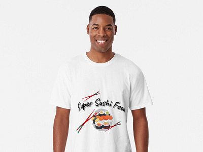 Super sushi food for Long T-Shirt bento japanese art style