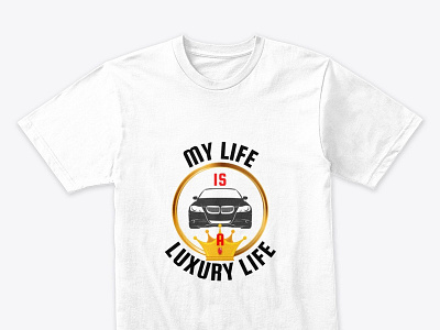 MY LIFE IS A LUXURY LIFE Premium T-shirt - mississippi apparel business man capital car cars cash clothing comfort design elegant home house investment lifestyle luxury money palace rich t shirt wealth