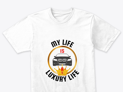 Luxury life T-shirt - louisiana apparel business cars clothing design dollar famous fashion house illustration luxury money palace rich t shirt wealth wealthy