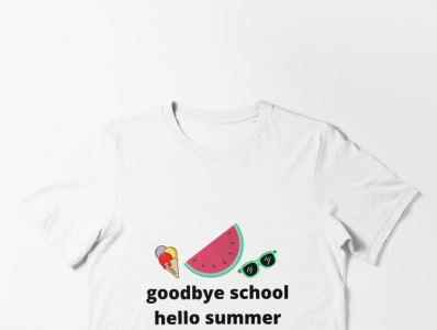 goodbye school hello summer Essential T-Shirt logo