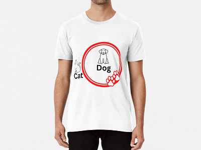 Cat and dog mom Premium T-Shirt | NOW dribble