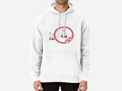 Cat and dog mom Pullover Hoodie | NOW dribble hoodie merch