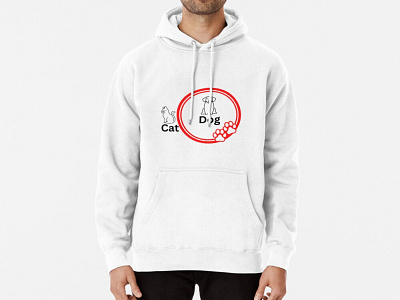 Cat and dog mom Pullover Hoodie | NOW