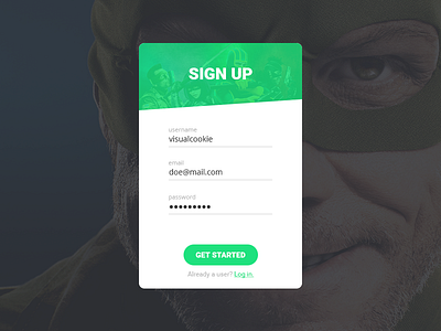 DailyUI 001: Sign Up dailyui modern signup simple