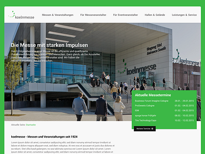 Redesign concept: koelnmesse