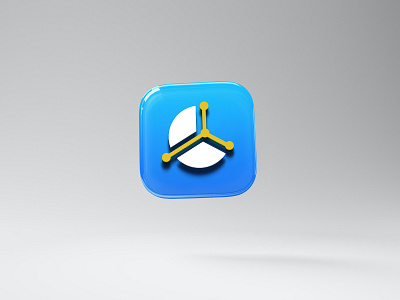 Modern Eye-catching tech App icon logo design