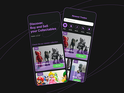 App for the Collectables app collectables design graphic design poland ui wroclaw