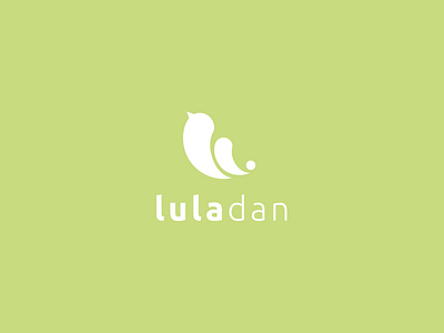 Lula dan / logo bird handmade poland branding green logo nature symbol