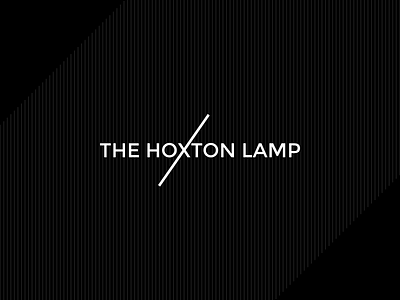 The Hoxton Lamp branding design furniture identity lamp lighting logo pattern product