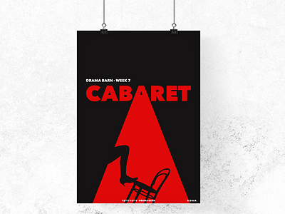 Cabaret Poster cabaret drama illustration play poster print production spotlight university