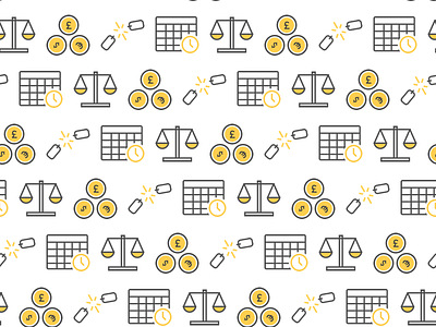 Nested Small Illustrations iconography icons line nested property yellow