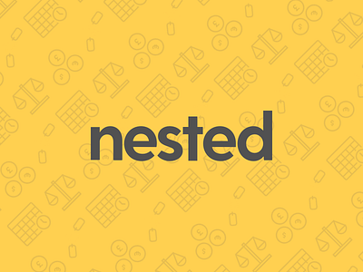 Nested Logo branding iconography icons line logo nested property yellow