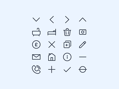 Icon Set Preview coin delete edit home icon icons phone property set trash ui