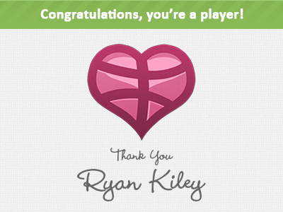 Thank You Ryan Kiley dribbble invite kiley ryan thank you