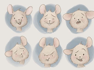 Character card. Cute mouse baby book baby illustrations character cute mouse emotions face mouse