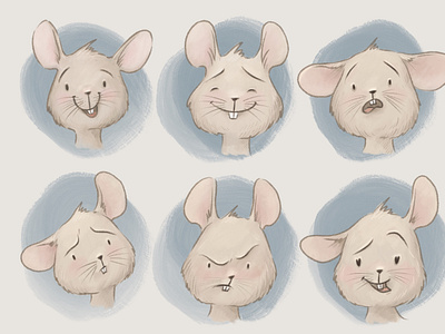 Character card. Cute mouse