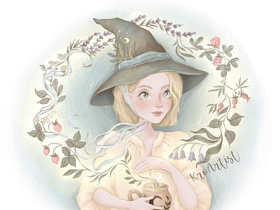 Green Witch illustration