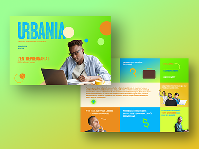 URBANIA Landing page branding design graphic design ui ux vector