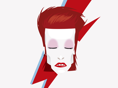 Bowie bowie portrait vector