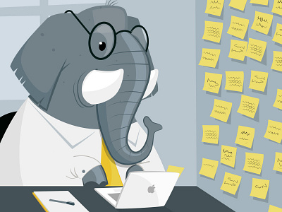 why elephants never forget elephant office post it vainui de castelbajac