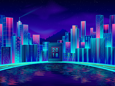 colorful city ai city colorful