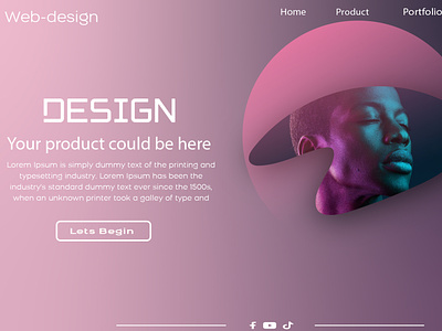 Web page graphic design