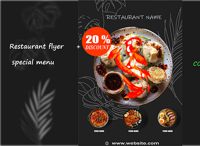 Sushi - restaurant banner banner branding design flyer graphic design restaurant sushi